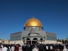الأجواء في المسجد الأقصى المبارك، عقب صلاة عيد الأضحى