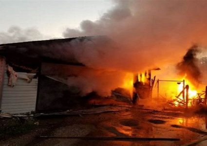 إصابات إثر حريق منجرة في منطقة الفالوجا بشمال قطاع غزة