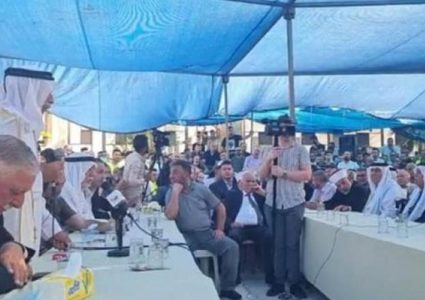 لأول مرة قاضي عشائري يصل لفلسطين