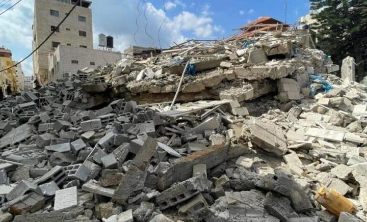 5 إصابات جراء انهيار مبنى قيد الإنشاء شمال طولكرم