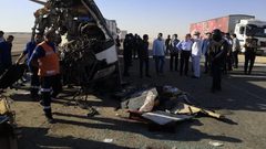 مصرع 22 شخصا في حادث سير جنوب مصر