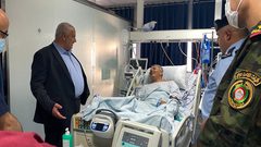 وزير الداخلية يطمئن على صحة مصابي اعتداء أمس في نابلس