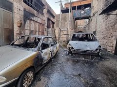 الدمار الذي خلفه الاحتلال في البلدة القديمة بنابلس