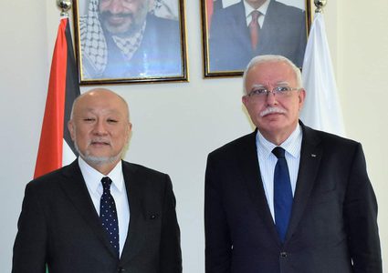 المالكي يستقبل المبعوث الياباني الجديد الخاص لعملية السلام في الشرق الأوسط