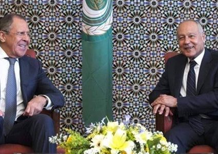 أبو الغيط يبحث مع لافروف تطورات القضية الفلسطينية