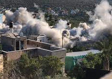 الاحتلال يفجر منزل الأسير يحيى مرعي في بلدة قراوة بني حسان غرب سلفيت