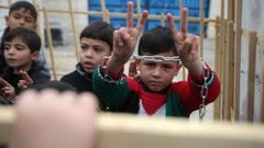 ‫أطفال طولكرم يتضامنون مع الأسرى في سجون الاحتلال