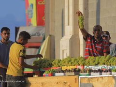 التين والعنب في سوق الشيخ عجلين الموسمي غرب غزة
