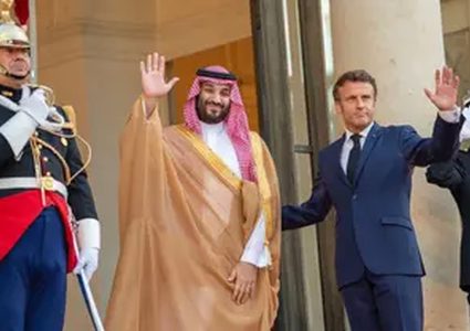 ولي العهد السعودي وماكرون يتفقان على أهمية تنويع إمدادات الطاقة