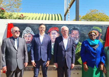 المالكي يشارك في افتتاح جدارية "ثورة واحدة.. أربع قادة "في ناميبيا