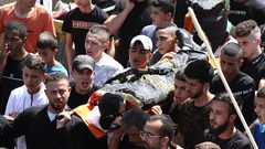 جماهير غفيرة تشيع جثمان الشهيد الكفريني في مخيم جنين