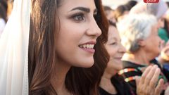 عرس فلسطيني بالزي التراثي في بلدة بيرزيت قضاء رام الله.