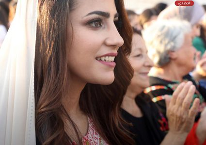 عرس فلسطيني بالزي التراثي في بلدة بيرزيت قضاء رام_الله.