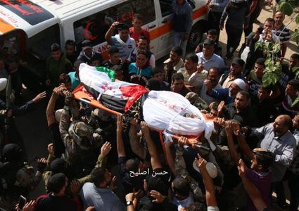 تشييع جثامين شهداء العدوان "الإسرائيلي" على غزة