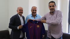 وفد من نادي برشلونة يزور اتحاد كرة القدم