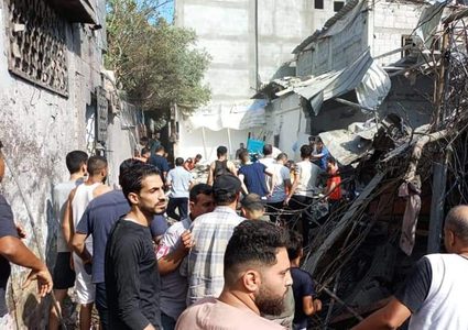 استهداف منزل عائلة أبو جاسر في جباليا