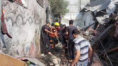 استهداف منزل عائلة أبو جاسر في جباليا