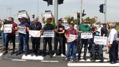 وقفة في جديدة المكر ضد مخطط للاستيلاء على الأراضي