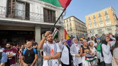 تظاهرة في دالاس الأميركية ضد العدوان الإسرائيلي على الفلسطينيين