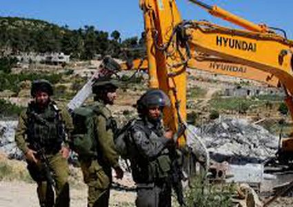 الاحتلال يهدم منشأة زراعية شمال غرب نابلس