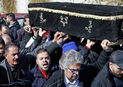 عبد الهادي يشارك في تشييع الفنان الفلسطيني العربي بسام لطفي أبو غزالة