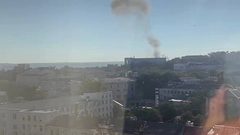 سقوط طائرة مسيرة على سطح مقر أسطول البحر الأسود في القرم