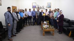 "الحركي للصحفيين بشرق غزة" يهنئ الدكتور أبو جراد برئاسة جامعة غزة