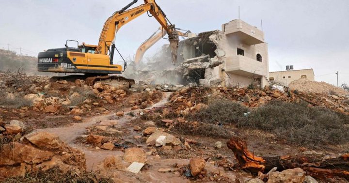 الاحتلال يهدم 8 منازل قيد الإنشاء في قرية الديوك غرب أريحا