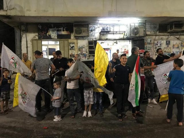 وقفة إسناد للمعتقل الجريح نور الدين جربوع في مخيم جنين