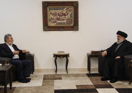 نصر الله والنخالة يبحثان أدوار "محور المقاومة" في لبنان