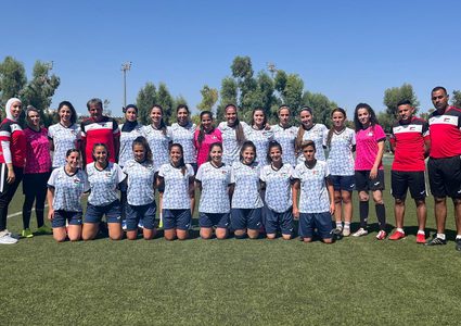 منتخب كرة القدم النسوي يستعد لبطولة غرب آسيا