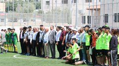 الفريق الرجوب يفتتح خمسة ملاعب معشبة صناعيا