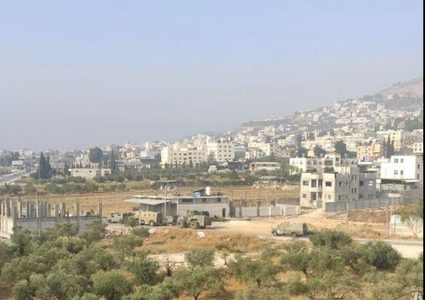نابلس: 25 إصابة بالرصاص و20 بالاختناق خلال انسحاب الاحتلال من روجيب