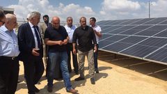 افتتاح مشروع الطاقة الشمسية في بلدة برقين
