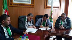 اتفاقية توأمة وتعاون بين اتحادات عمال فلسطين وتونس والجزائر والأردن