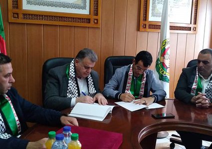 اتفاقية توأمة وتعاون بين اتحادات عمال فلسطين وتونس والجزائر والأردن