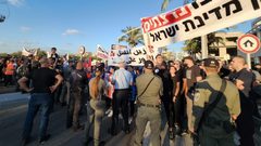 تظاهرة في المزرعة داخل الـ 48 ضد الجريمة وتواطؤ شرطة الاحتلال