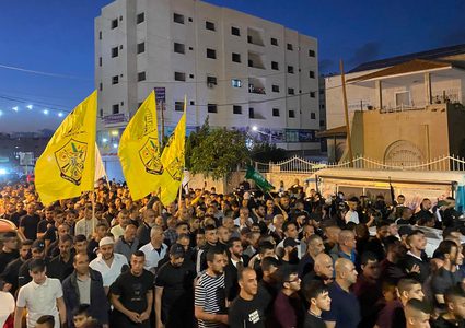 مسيرة حاشدة في كفردان تنديدا بإعدام الشهيدين أحمد وعبد الرحمن عابد