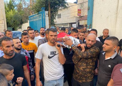 تشييع جثمان الشهيد الفتى عدي صلاح في كفر دان