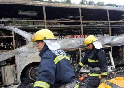 ٢٧ قتيلا في حادث سير مروع جنوب الصين