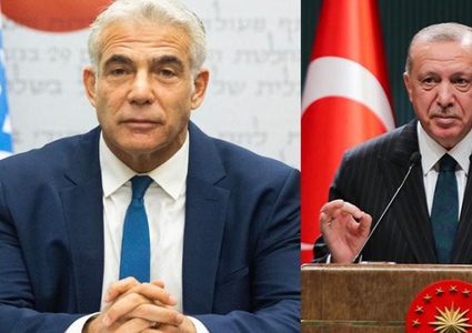 لابيد يبحث مع أردوغان قضية الجنود الأسرى في قطاع غزة