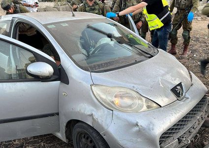 نابلس:إصابة شاب برصاص الاحتلال عقب حادث سير  في حوارة