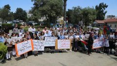 بيت لحم: وقفة دعم واسناد للأسرى في مدرسة ذكور العبيات الثانوية