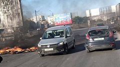 اغلاق طريق يتسهار جنوب نابلس