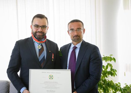 بسيسو يتحدث عن أهمية منحه وسام نجمة إيطاليا برتبة فارس