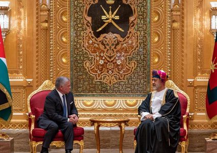 العاهل الأردني وسلطان عُمان يُؤكدان على مركزية القضية الفلسطينية