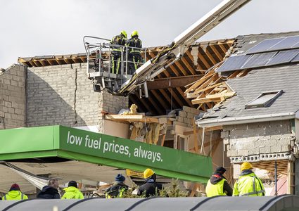 عشرة قتلى في انفجار في محطة للوقود في ايرلندا