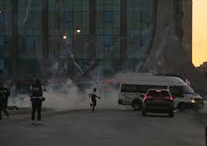 مواجهات مع الاحتلال عند المدخل الشمالي للبيرة