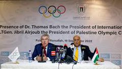 الفريق الرجوب يلتقي رئيس اللجنة الأولمبية الدولية