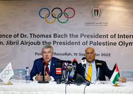 الفريق الرجوب يلتقي رئيس اللجنة الأولمبية الدولية